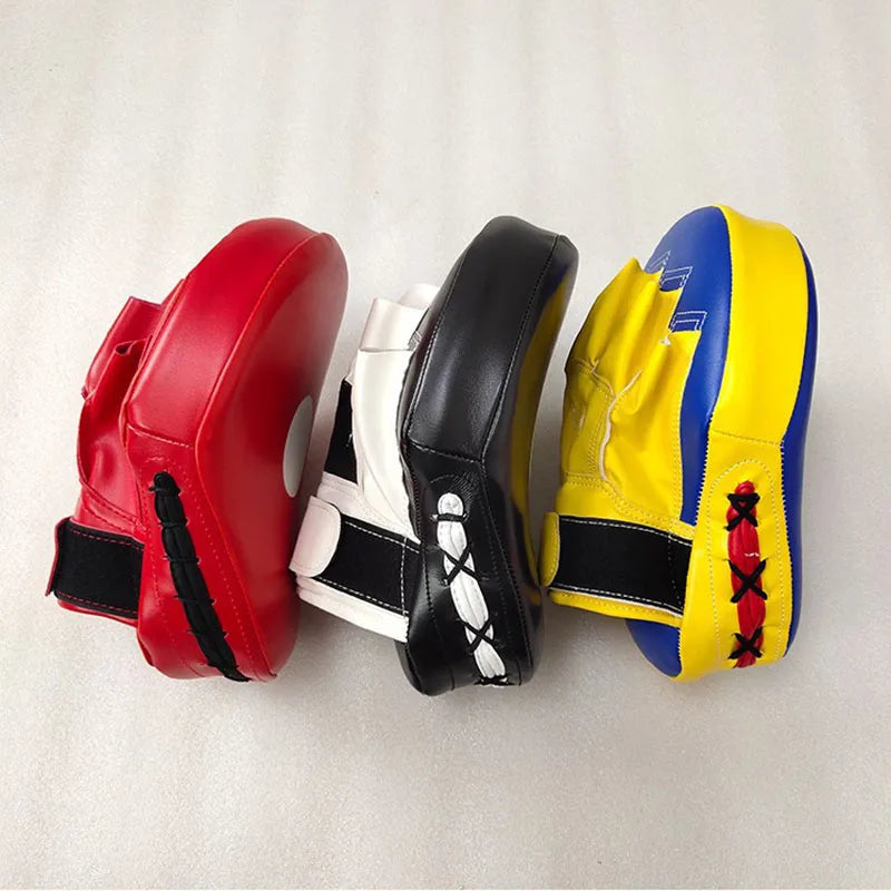 1/2Pcs Curved Boxing Bag Boxing Equipment Focus Punching Bags for Taekwondo Muay Thai Karate Adults Kids PU Training Paws Pads