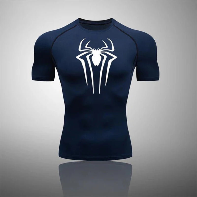 Men'S UPF 50+ Long Sleeve Compression Shirts Printed Water Sports Rash Guard Quick Dry Base Layer Athletic Workout Shirt