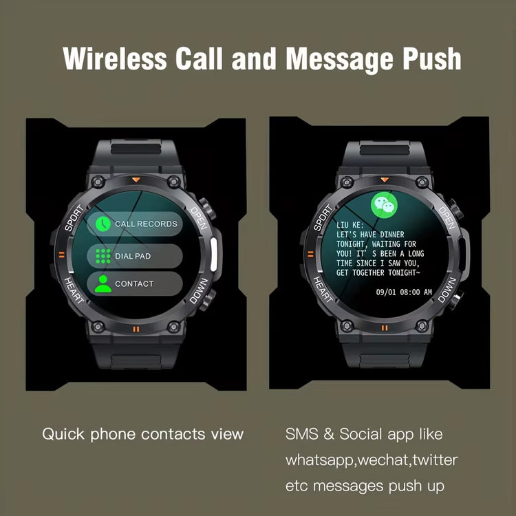 K56Pro Smart Watch for Men Heart Rate Blood Bluetooth Sport 400Mah Long Standby 1.39 Inch 360*360 HD Screen Outdoors Smartwatch