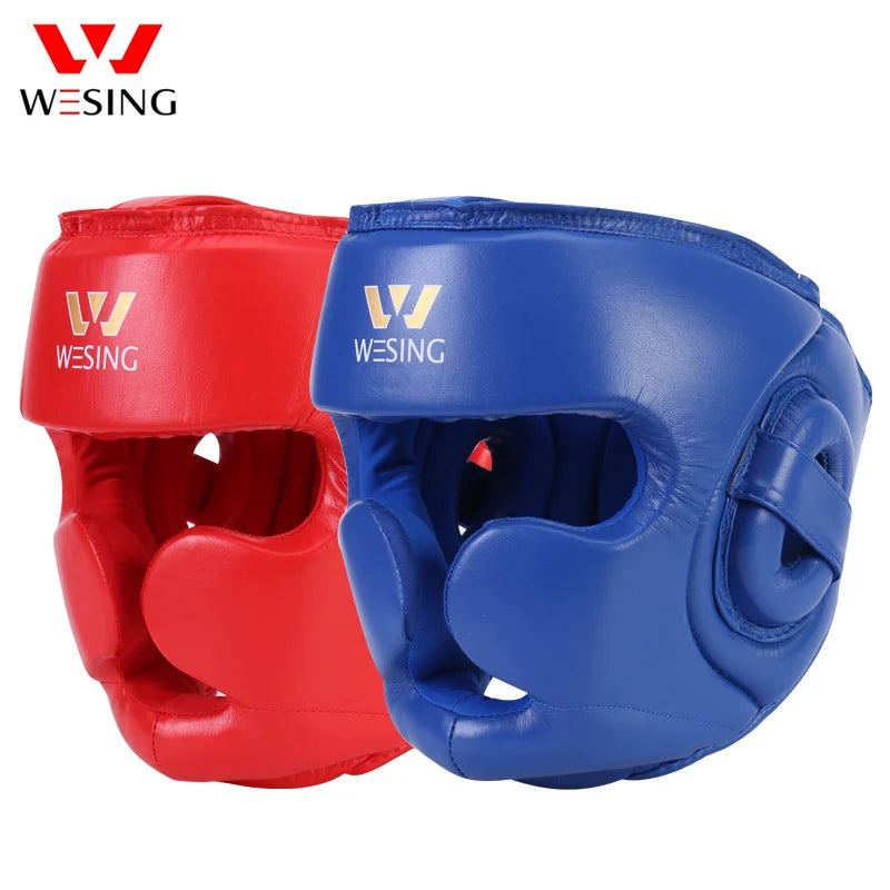 Microfiber Boxing Headgear Full Protection Kickboxing Head Protector Martial Art Head Guard Protective Head Gears